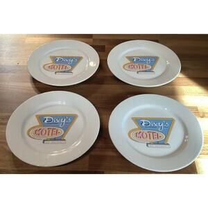 Set of 4 the Cellar Dixy’s Motel No Vacancy 9” Salad Collectible Plates